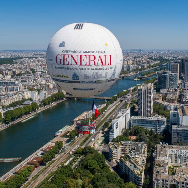 Ballon de Paris Generali : billets / infos pour survoler Paris en  montgolfière