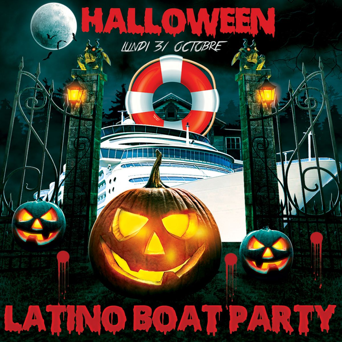 HALLOWEEN CROISIERE LATINO BOAT PARTY Placeminute