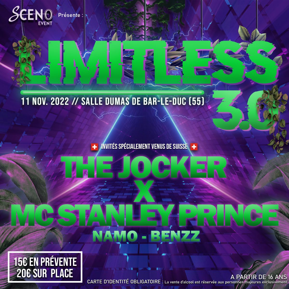 Limitless 3.0 - The Jocker & MC Stanley Prince // Bar-le-Duc - Salle Dumas