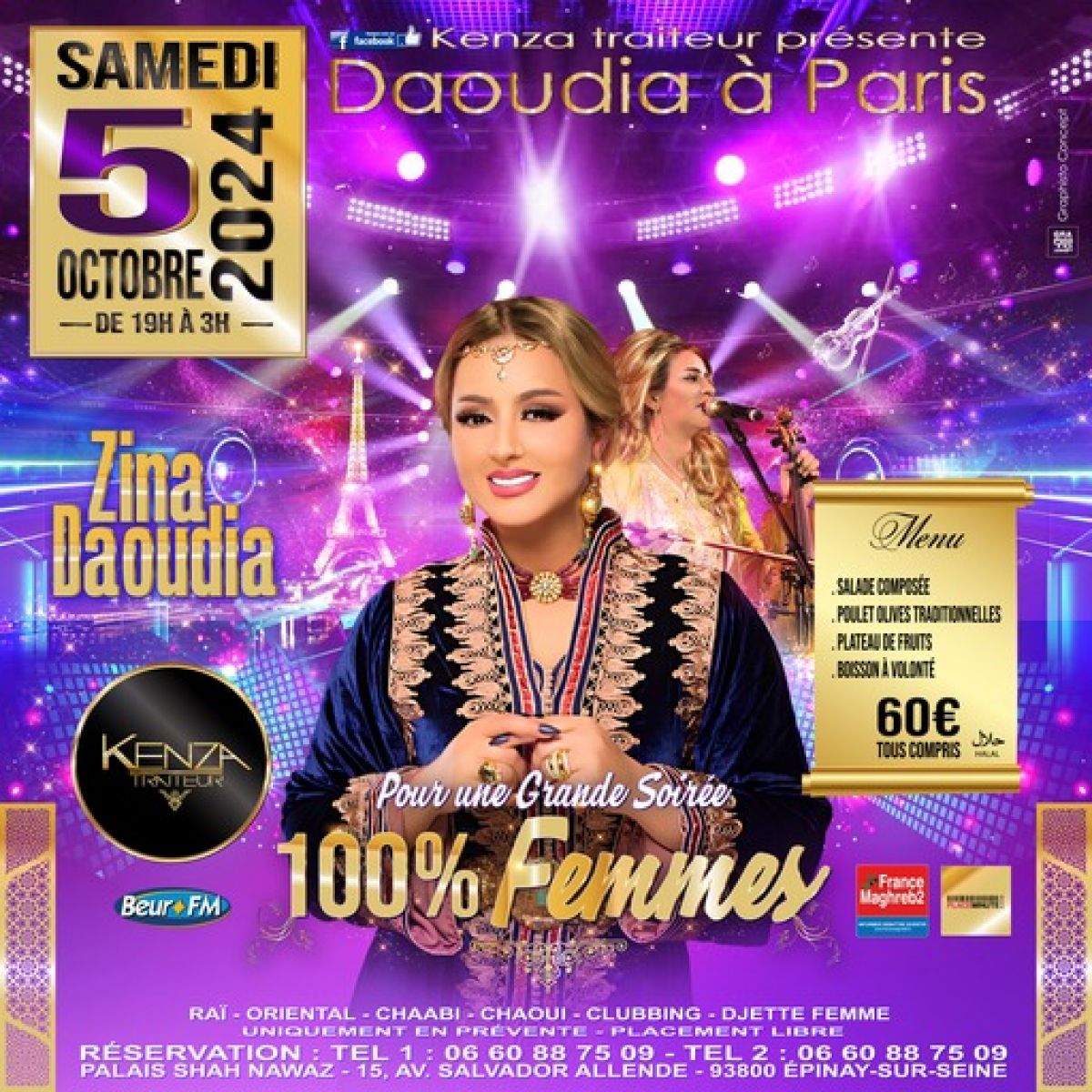 Soirée femme Zina douadia