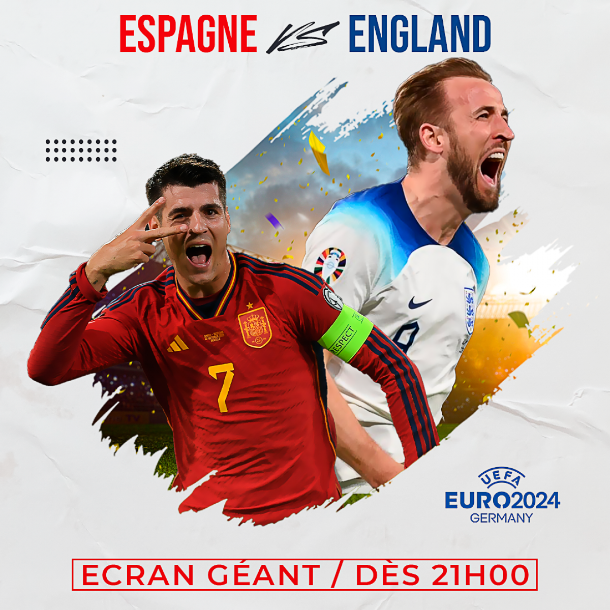 FINALE EURO ESPAGNE - ANGLETERRE ECRAN GEANT