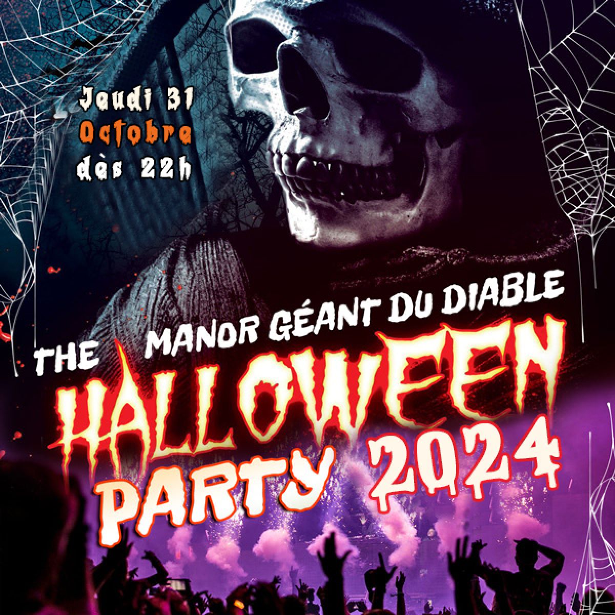 LE MANOIR GEANT DU DIABLE DE L' HORREUR HALLOWEEN PARTY 2024 PARIS 16EME + 1000 M2 + DE 1000 MONSTRES