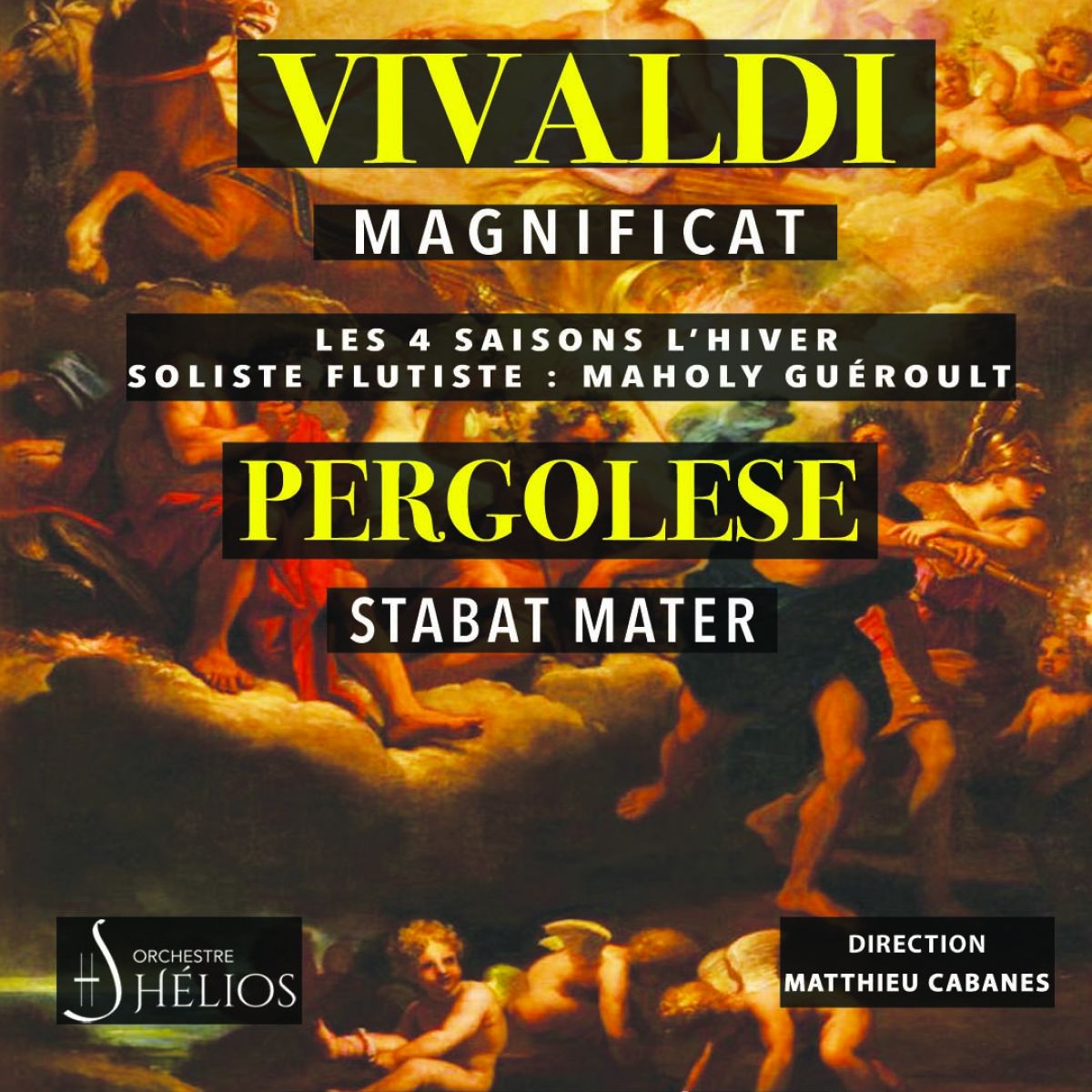 Magnificat de Vivaldi, Stabat Mater Pergolèse,   Les 4 Saisons de Vivaldi « L’Hiver » à la flûte