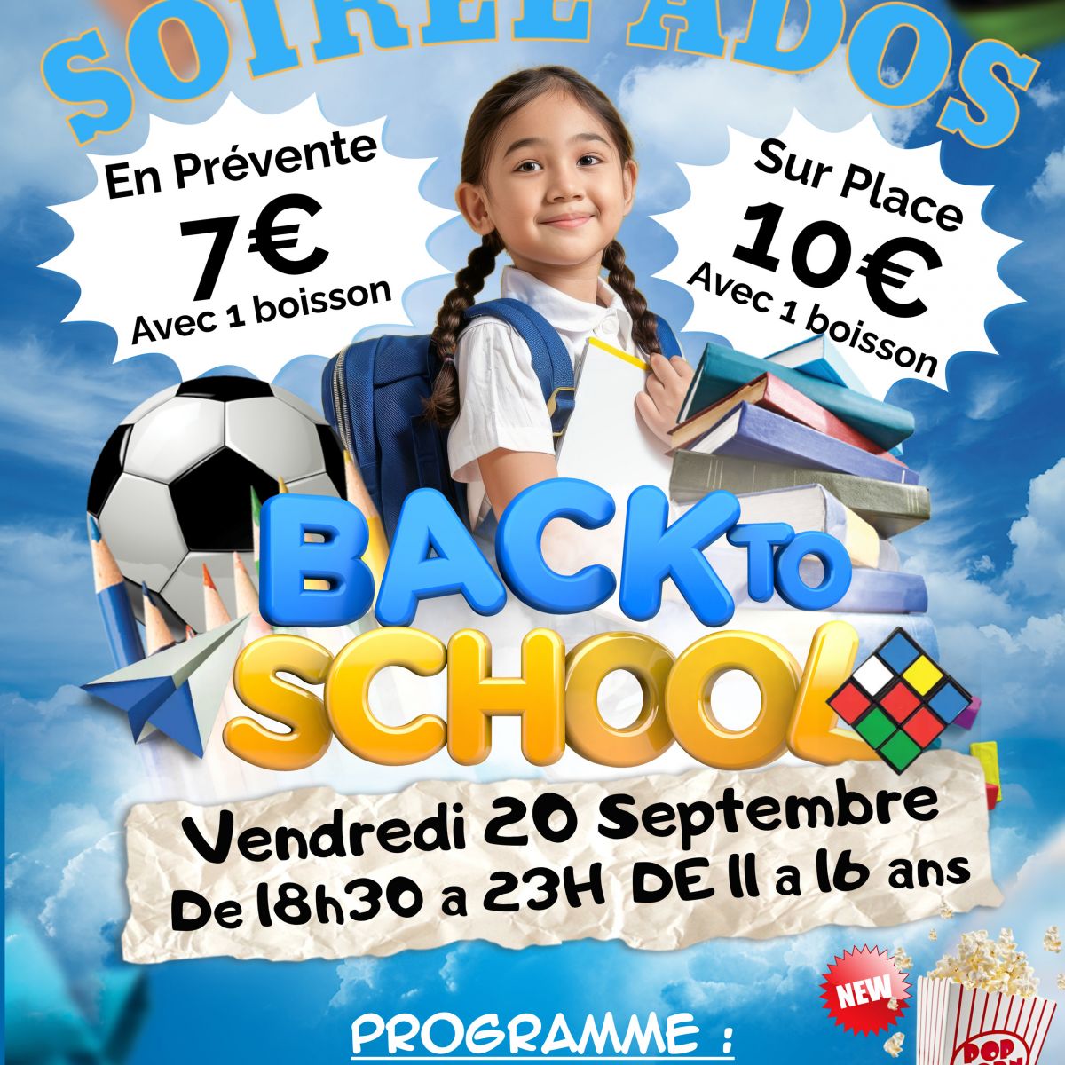 Soirée Ados Back to School