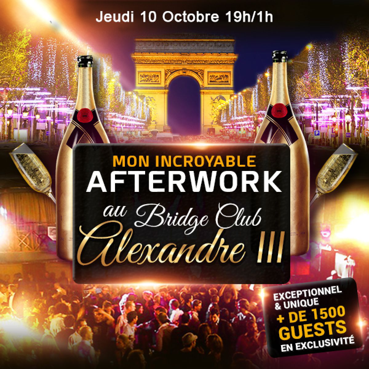 MON INCROYABLE AFTERWORK EXCEPTIONNEL & EXCLUSIF AU BRIDGE CLUB SOUS LE PONT ALEXANDRE III