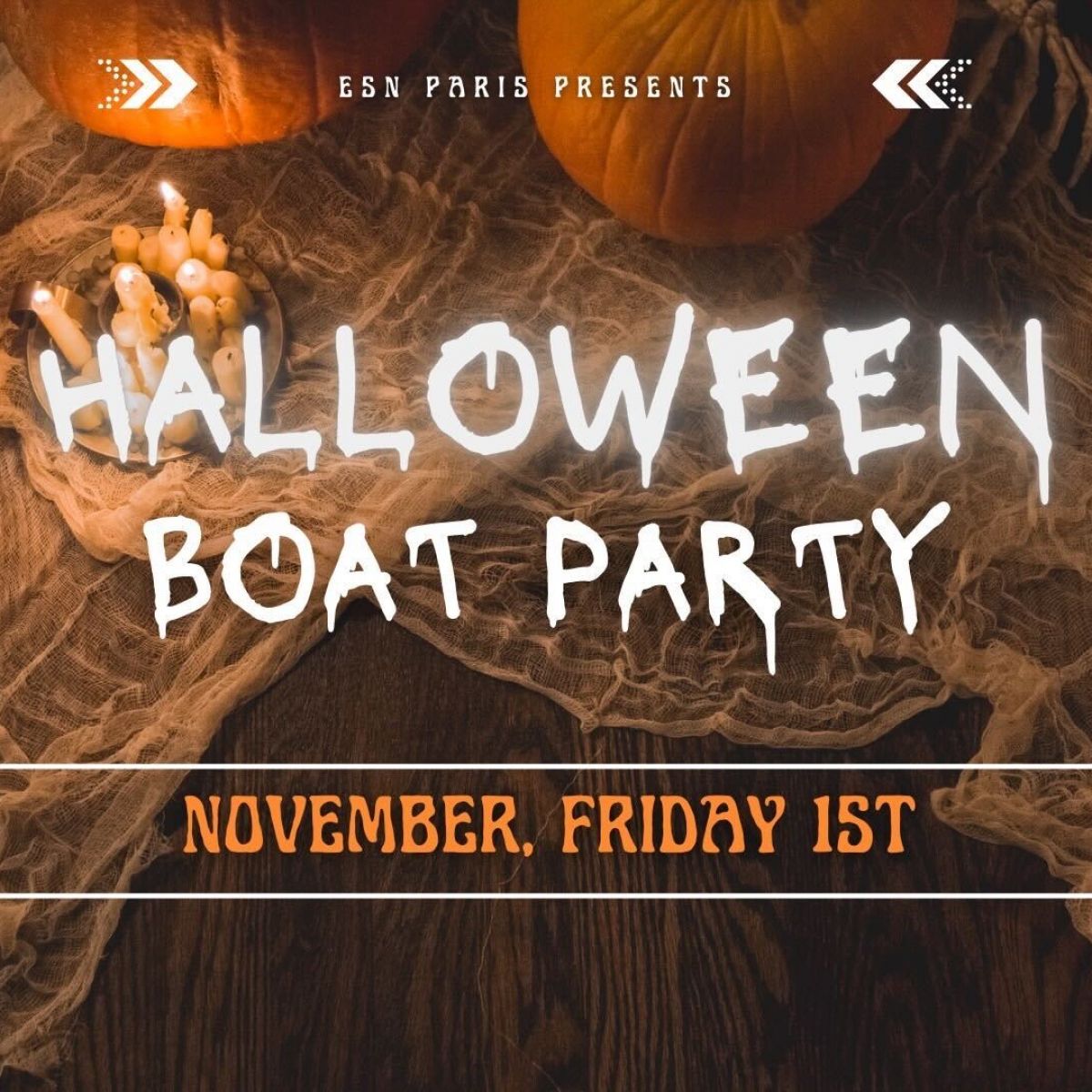 INTERNATIONAL ERASMUS HALLOWEEN BOATPARTY !