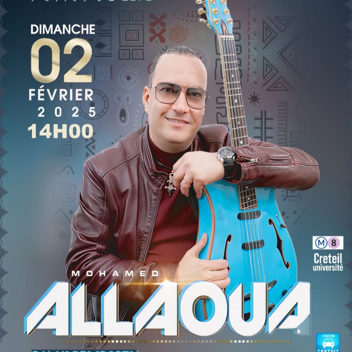 L'EFB AZUL de CRETEIL fête ses 30 ans et YENNAYER avec Mohamed ALLAOUA au Palais des sports de CRETEIL le 02/02/2025