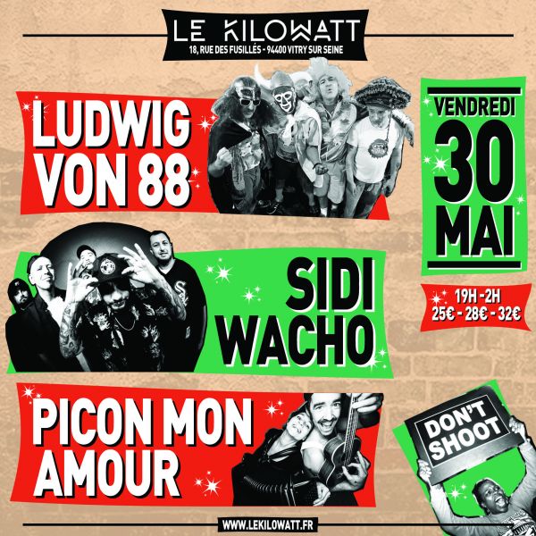 Ludwig von 88 + Sidi Wacho + Picon mon Amour