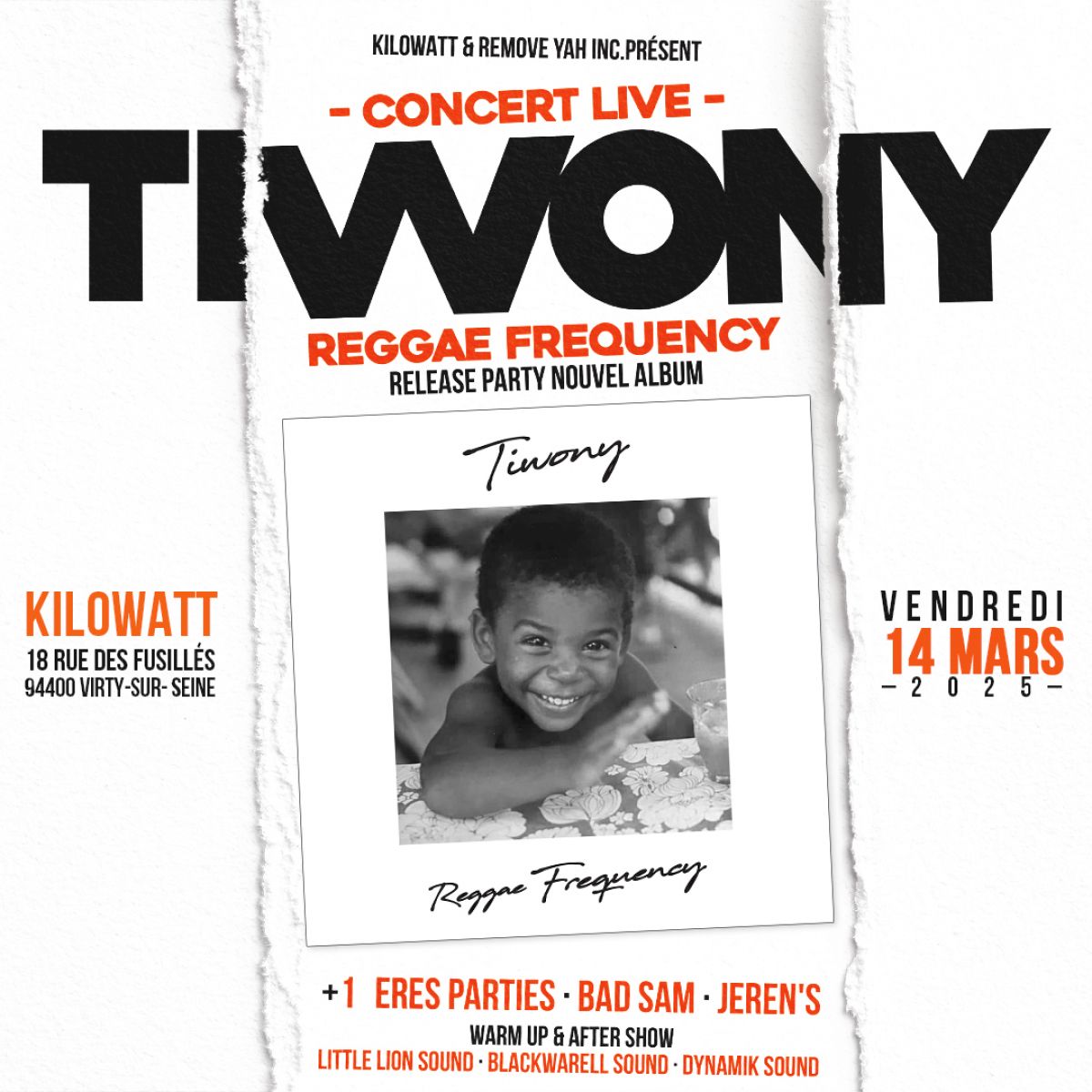 TIWONY (Reggae Frequency) + Guests