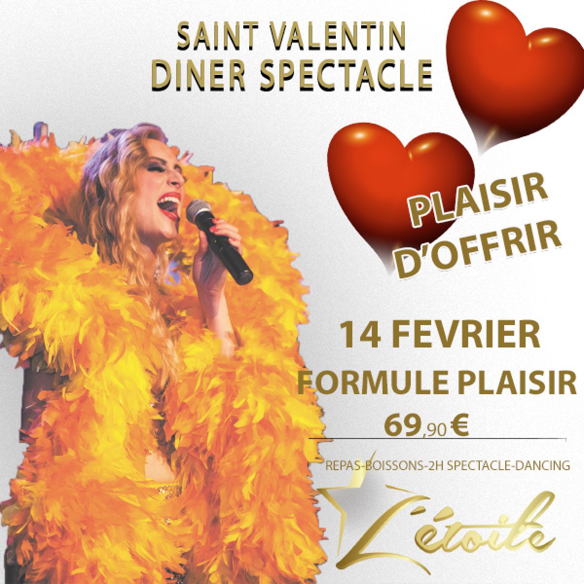 Diner Spectacle Cabaret St Valentin