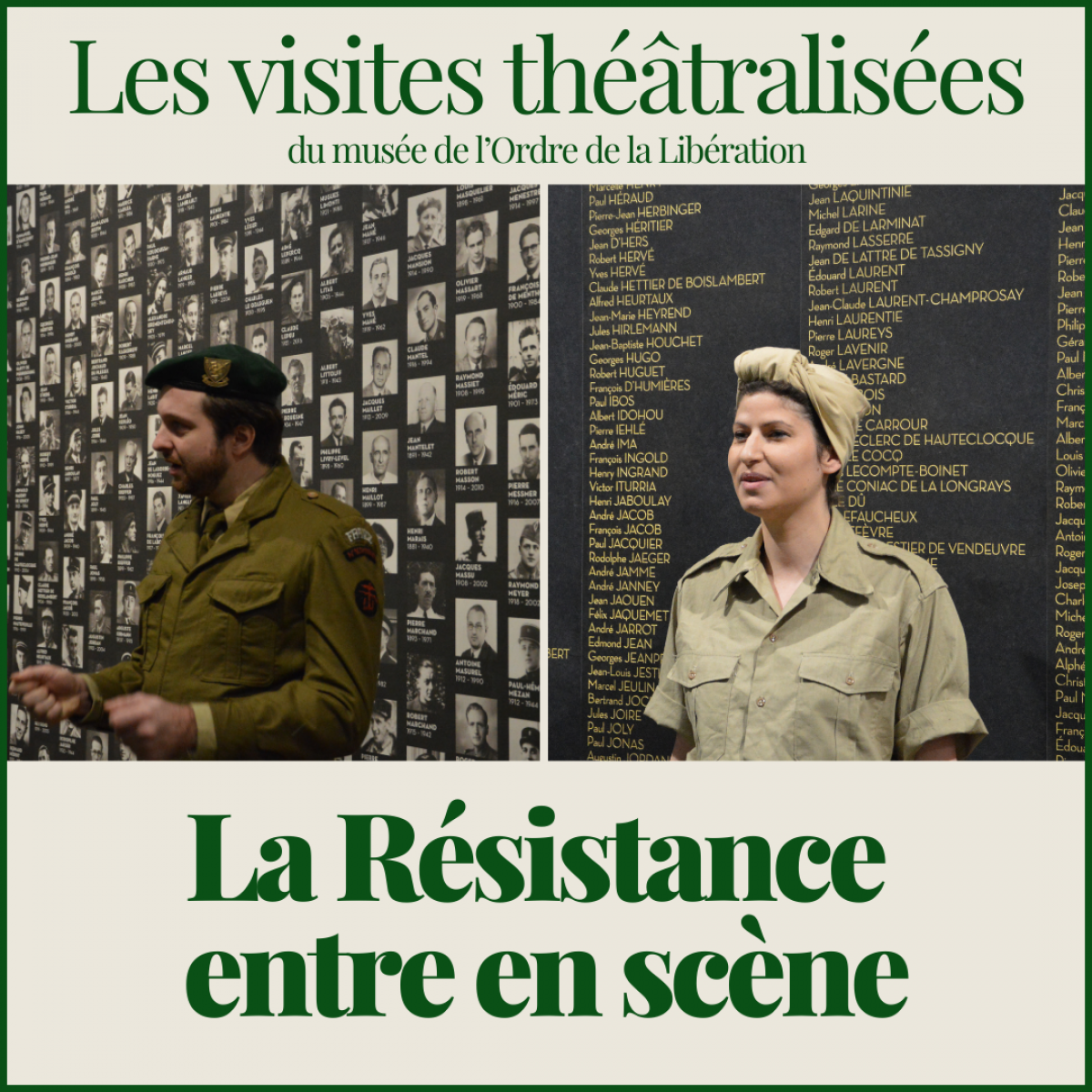 Visite théâtralisée "La Résistance entre en scène"