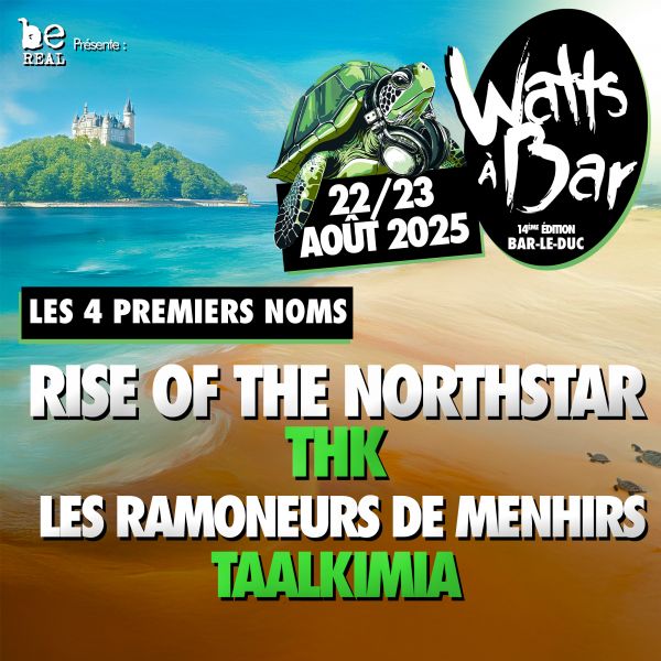 Festival Watts à Bar - 14ème édition - 22 et 23 août 2025